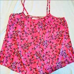 Torrid Pink Top With Flowers